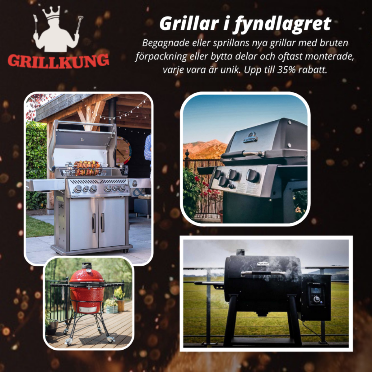 Grillar till fyndpris