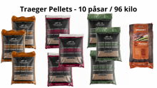 10 säckar pellets från Traeger