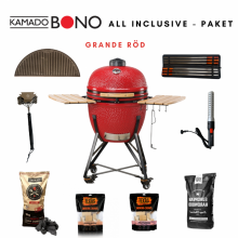 Kamado Bono Grande Röd All inclusive- Paket