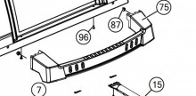 Handtag Crown 320, 340, 390 (äldre modell)