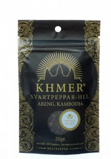 Svartpeppar KHMER Areng Hel Påse 20 g