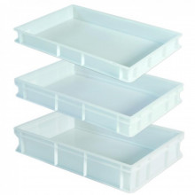 Plastbox för jäsning 57x36,5 cm, höjd 10 cm