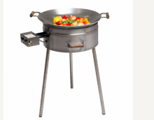 Wok 54 cm rostfritt stål