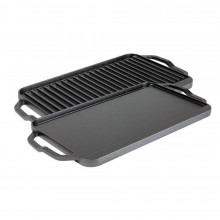 CAST IRON CHEF STYLE REVERSIBLE GRILL 50x25cm
